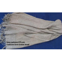 Cashemre Basket Lurex Woven Shawl